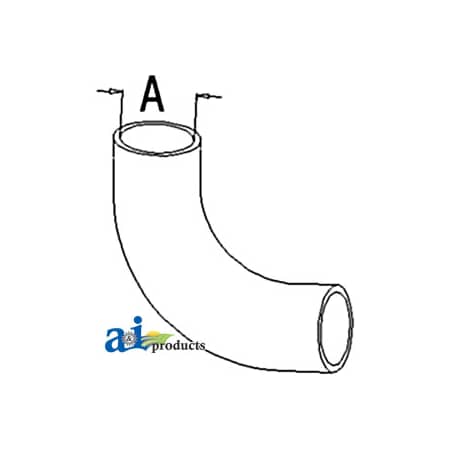 A & I Products Radiator Hose, Lower 8" x3" x3" A-A61931